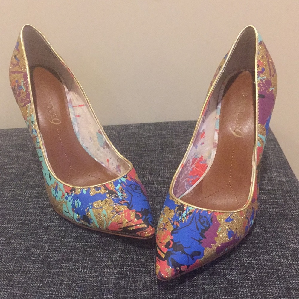 Sexy multi color shoes size 6